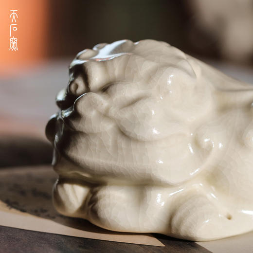 问鼎天石窑白陶泥狮子茶宠（缺货） 商品图2