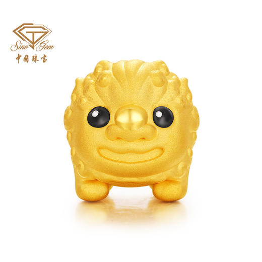 「大足石刻」足金狮力非凡转运珠 小狮子5D黄金手串【Y】 商品图0