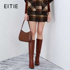 EITIE爱特爱冬季新款复古格纹包臀显瘦高腰半身裙女裙7606308