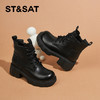 星期六时尚百搭保暖绒里厚底粗跟马丁靴SS341180V9 商品缩略图0