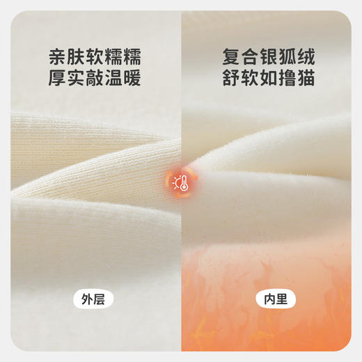 【加绒】【男女同款】【90-140】【MQDmini】男女童冬款保暖银狐绒加绒裤子 商品图8