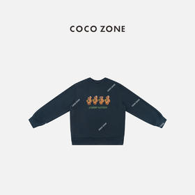 COCO ZONE 100棉印花长袖卫衣圆领休闲上衣CC2C2239