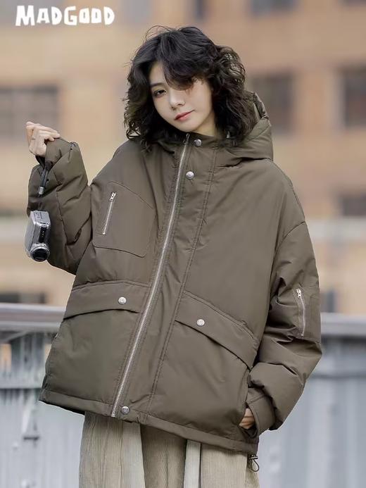 马得工地/MDMF231101/机能户外感连帽羽绒服 商品图1