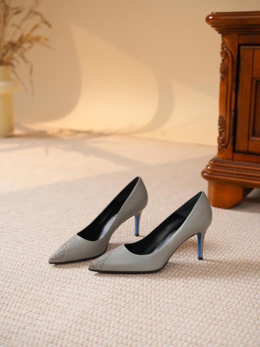 豪麟名鞋LORIBLU女鞋皮鞋羊皮革LR36P灰色 商品图2