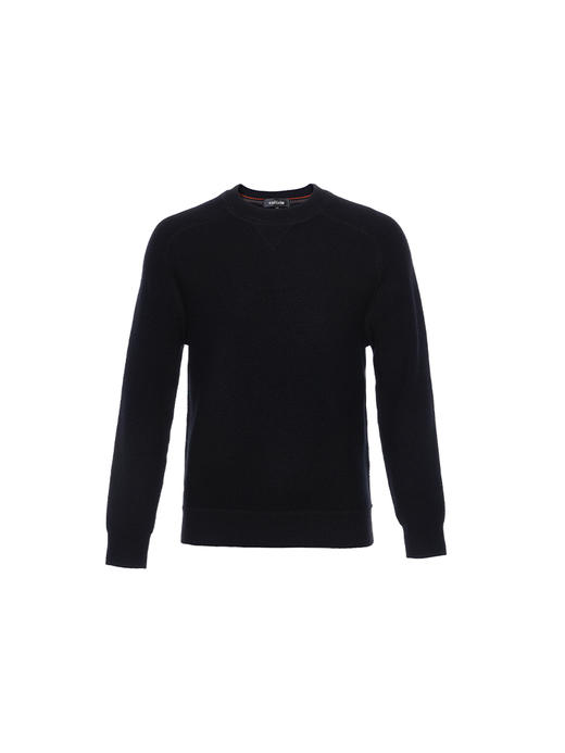 callisto黑色绵羊毛长袖毛衣 商品图0