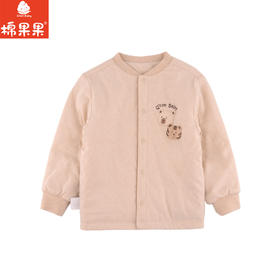 棉果果冬季新品专柜同款彩棉对开夹棉外套M401100899615