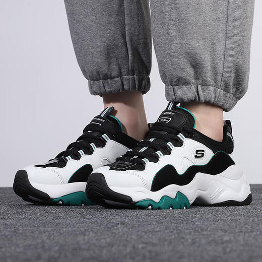 斯凯奇（Skechers）熊猫鞋女 时尚潮流缓震舒适透气低帮运动休闲鞋 12955-WGRN 商品图2
