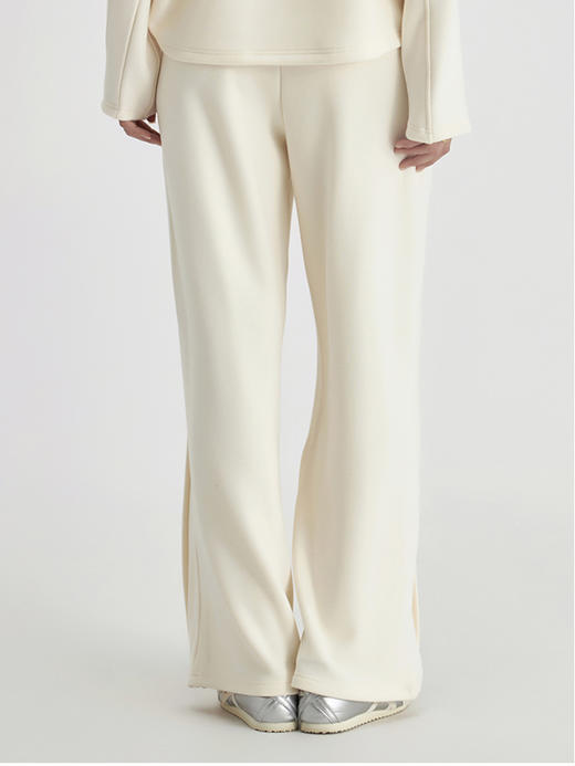 weyo秋冬女宽松阔腿裤羊毛暖绒高腰休闲直筒裤880055 商品图2