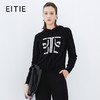 EITIE爱特爱冬季新款套头纯色连帽休闲印花针织衫7601312 商品缩略图0