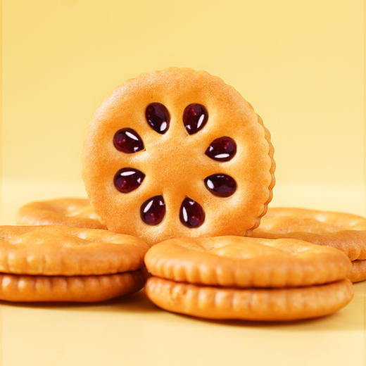 【够吃一个月！果酱夹心饼干】用“酱”满足你的味蕾，果香与饼干的巧妙融合，迸发出香醇细腻的信息，精心配比出美味，酥脆口感回味无穷，零食儿童休闲，网红小吃独立小包装L 商品图1