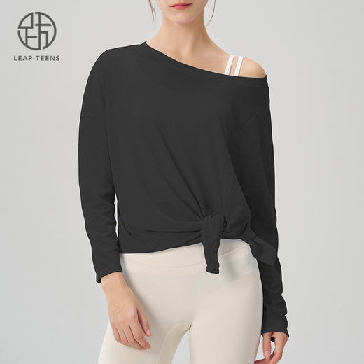 跃牌【安琪拉系列】秋季新款透气瑜伽罩衫女开叉显瘦运动健身上衣CX7406 商品图8