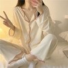 「39.9到手两件套！ins小清新」春秋新款ins睡衣女日系甜美卡通学生少女休闲简约长袖家居服内衣套装 商品缩略图1