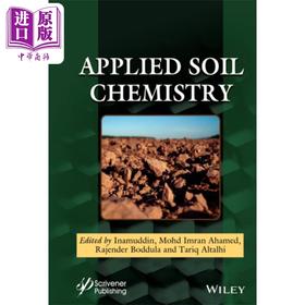 【中商原版】应用土壤化学 Applied Soil Chemistry 英文原版 Inamuddin 农业 土壤化学反应 酸碱化学 碳封存