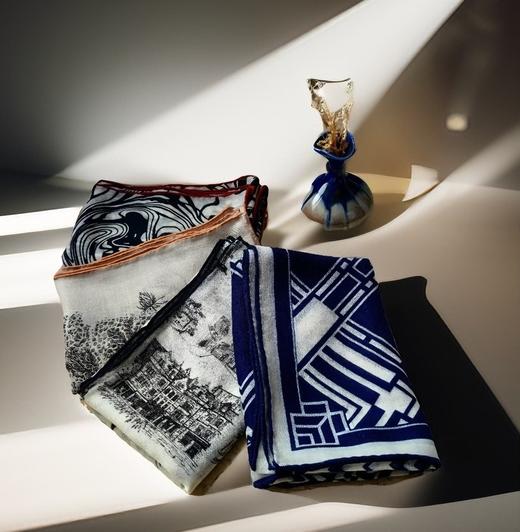 优品堂【素时锦年2】100x100精品绵羊毛方巾 商品图1