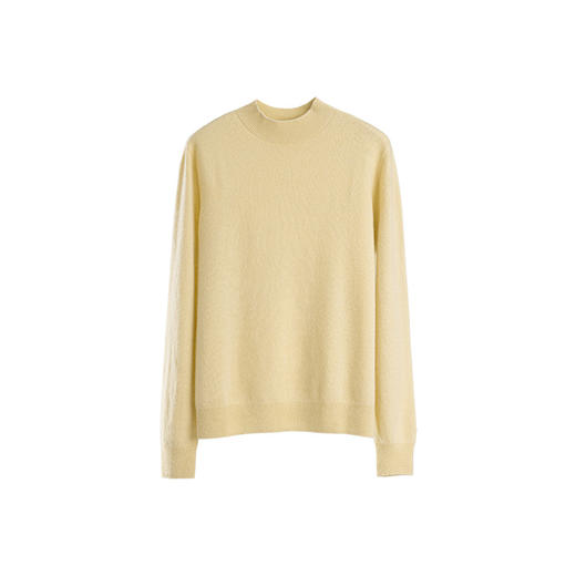 绽放810朵/空气感羊毛羊绒打底衫柔软舒适半高领毛衣套头针织衫 商品图4