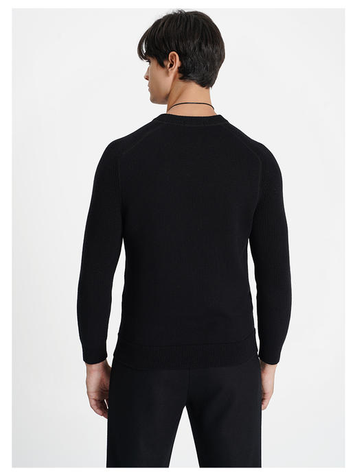 callisto黑色绵羊毛长袖毛衣 商品图4