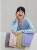 绽放旅行女装596朵/100%羊毛早秋多色宽松小衫显瘦v领套头针织衫 商品缩略图0