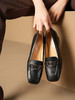 豪麟名鞋进口迪嘉女鞋乐福鞋羊皮革F24203P黑色 商品缩略图1