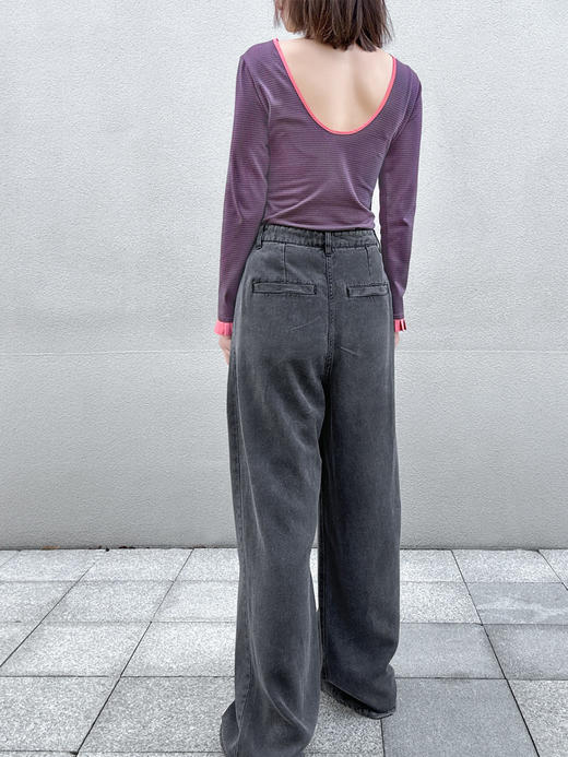 TYNVIE 水洗直筒牛仔裤 商品图6