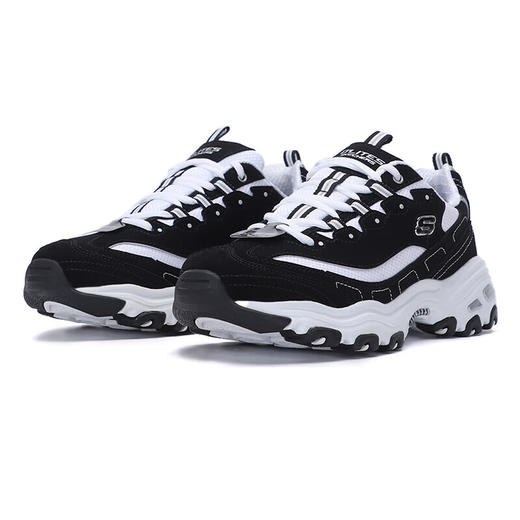 斯凯奇（Skechers）熊猫鞋男 D'LITES时尚潮流舒适低帮运动休闲鞋 52675-BKW 商品图5
