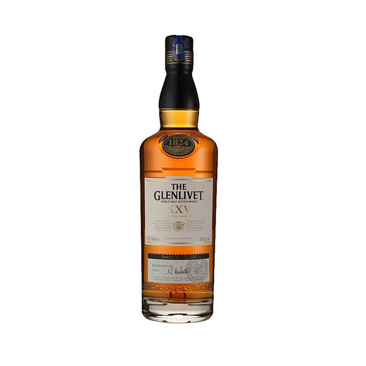 格兰威特（ThE GLENLIVET）25年 陈酿 苏格兰 单一麦芽 威士忌 洋酒 700ml 商品图1