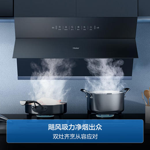 海尔CXW-219-EC906S 抽油烟机 侧吸家用 22m³/min 420pa 一键自清洁油烟机 商品图1