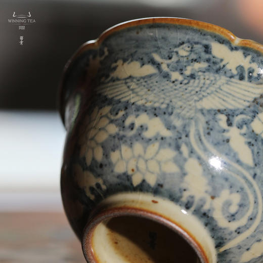 问鼎旗下留青汝瓷椒唐清音盖碗（凤凰于飞） 商品图2