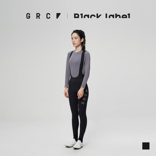 GRC桀骜无尽 Black label 黑标系列深冬防风保暖背带骑行长裤女士 商品图1
