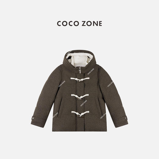 COCO ZONE 90鹅绒秋冬简约牛角扣气质羽绒服CC2C1811 商品图0