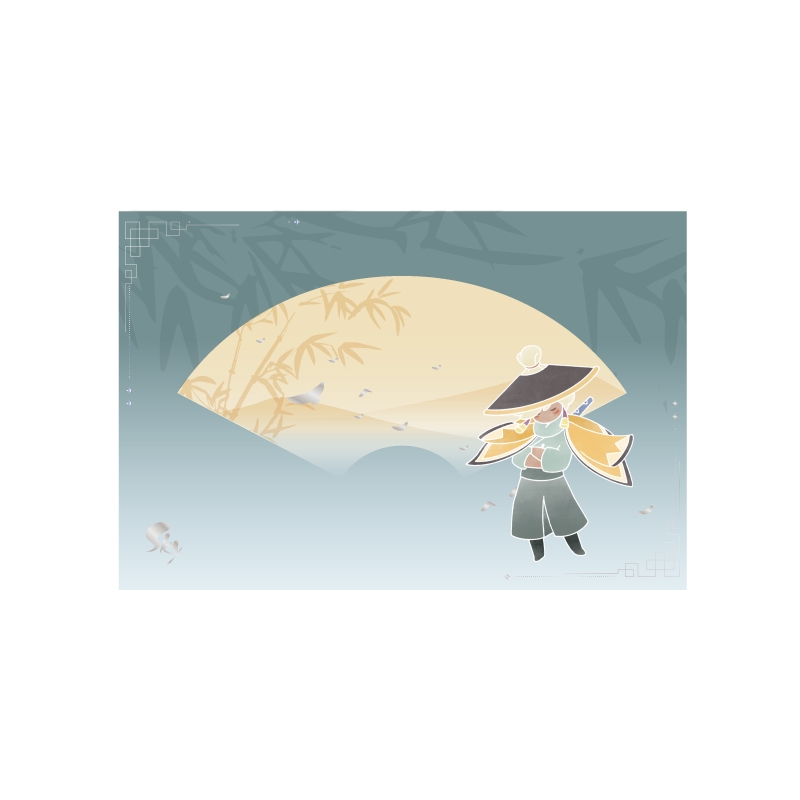 Sky明信片 - 竹影