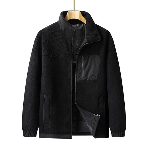 【特大码】【新款DPX】大依优型大码潮款颗粒绒立领羽绒服鸭绒外套休闲胖子大码男休闲宽松加肥加大上衣 商品图1