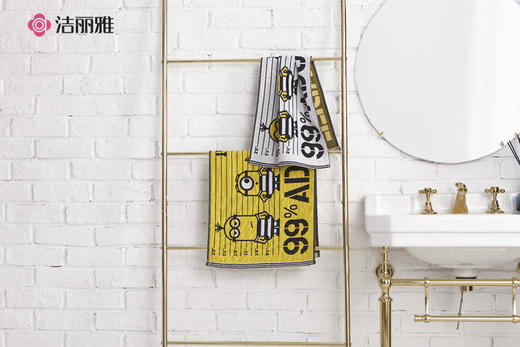 【4条装】 小黄人纯棉提花成人毛巾 （72*34cm 75g/条） 正版联名 商品图0