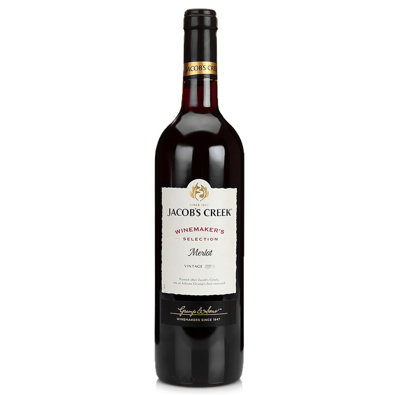杰卡斯 酿酒师精选系列 梅洛干型红葡萄酒 澳洲原装进口红酒750ml