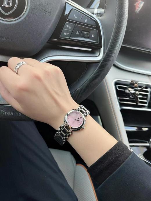 新配色浪琴心月系列瑞士石英腕表樱花粉！冰蓝！尺寸30MM（SH） 商品图5