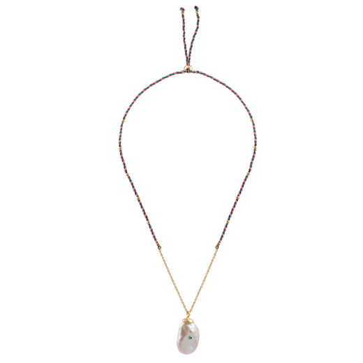 订购8周到｜Dorothee sausset-Moorea Collier 3-巴洛克珍珠 绿缟玛瑙 吊坠项链［法国设计师］ 商品图1