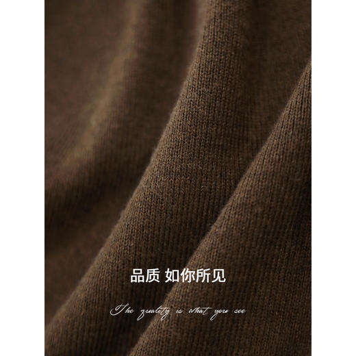 COCOBELLA【旷野美拉德】高领毛衣细针羊毛混纺针织衫MZ7067 商品图4