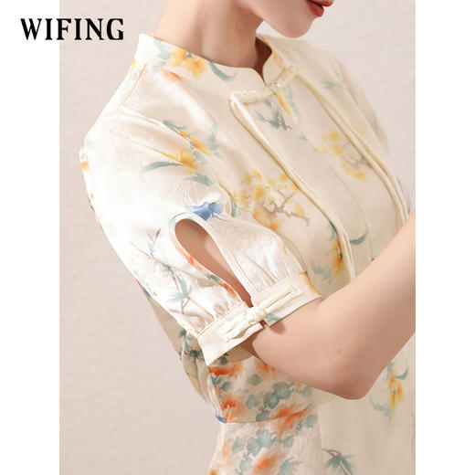 未风改良旗袍连衣裙女夏2024夏季新款新中式国风今年流行漂亮裙子 商品图2