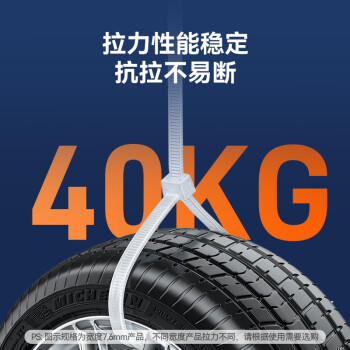 山泽自锁式尼龙扎带 3.6*200mm 大号理线带束线捆扎绑带 约100根/袋ZD-14 商品图2