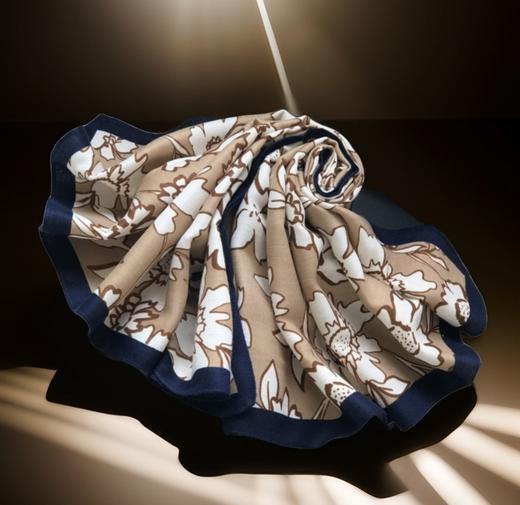 优品堂【花影摇曳2】90×90方巾 商品图12