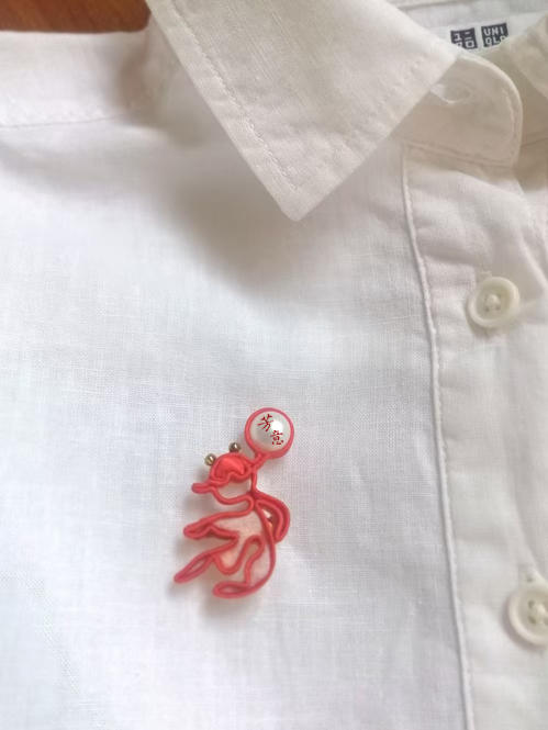 双鱼盘扣胸针○芳意旗袍 商品图7