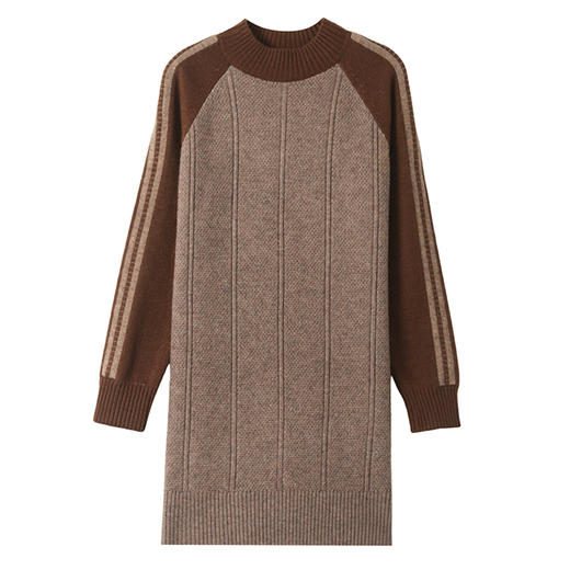 CC-101-58019中长款毛衣女秋冬2024新款小个子遮屁股洋气内搭打底衫针织连衣裙 商品图4