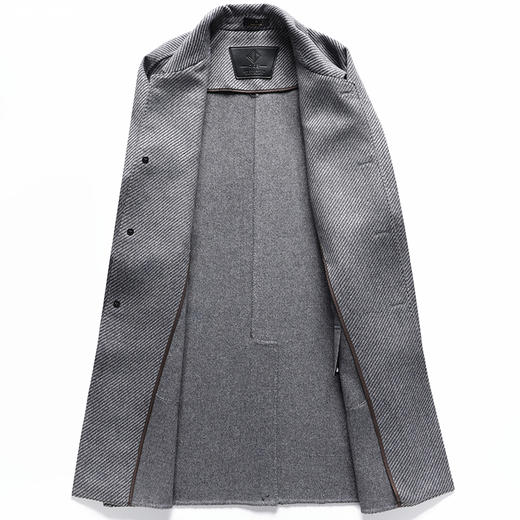 【新款DAB】大依优型大码男装羊毛呢双面呢大衣大衣外套手工呢子中长款胖子休闲男士 商品图4