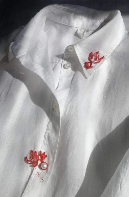 双鱼盘扣定制○芳意旗袍 商品图3