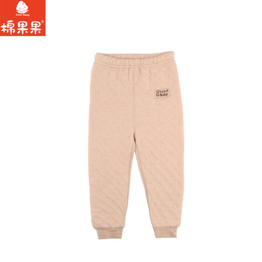 棉果果冬季新品专柜同款彩棉空气层长裤M401200699611 商品图0