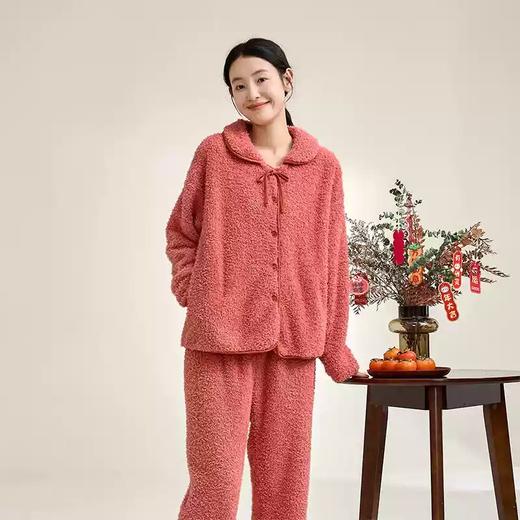 康妮雅女式长袖长裤开襟套装 商品图0