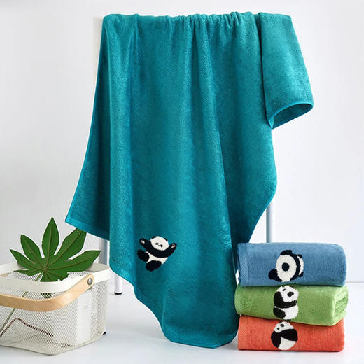 已下架【一贴就干】愉悦之家 国风竹纤维毛浴巾 毛巾（34*74cm）、浴巾（70*140cm） 高克重加厚设计 商品图1