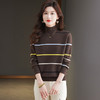 CC-101-2055条纹毛衣女士2024新款秋冬季洋气减龄打底衫显瘦宽松内搭 商品缩略图0
