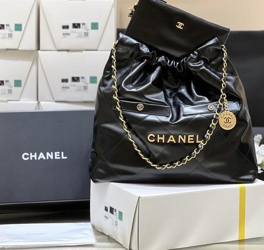 香奈儿24B22BAG双口袋黑金（HH） 商品图0