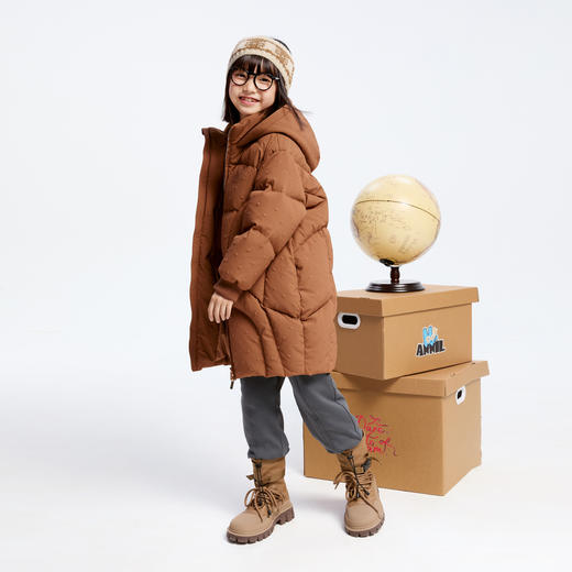 女童保暖舒弹棉裤冬季新款安奈儿童装实体店同款AG446818 商品图3