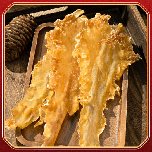 【源自深海！深海鳕鱼胶】“八珍之一”选自优质海域，自然生长胶质丰富，胶体通透完整，营养丰富，深海鳕鱼胶花胶海鲜干货，煲汤泡发率高鱼胶L 商品图2